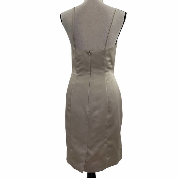 CITY Triangles Gold Ruffled Sleeveless Dress 9 - Picture 2 of 12